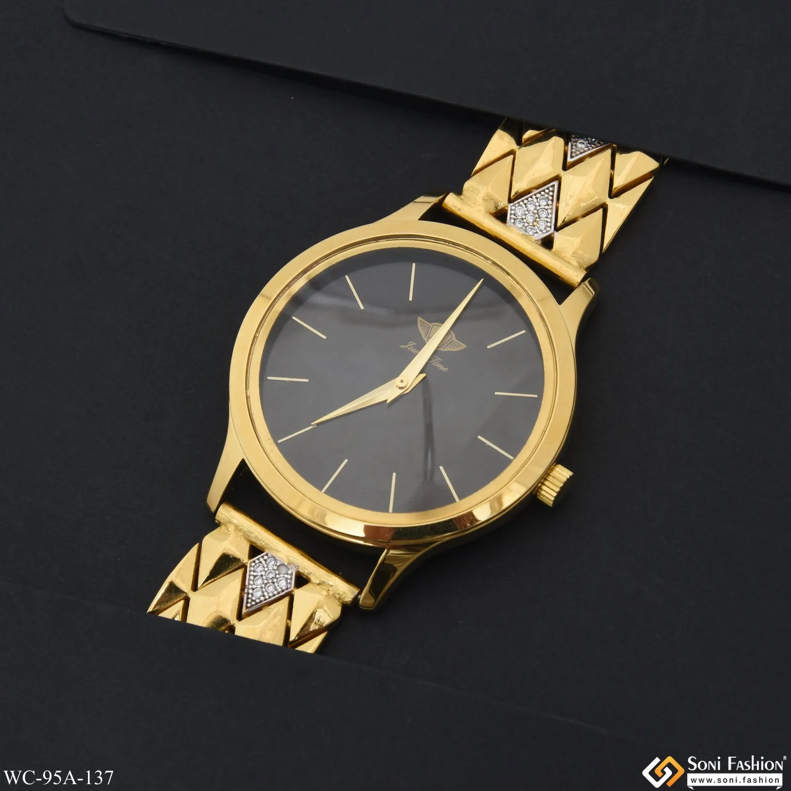1 Gram Gold Plated Designer Design Best Quality Watch for Men - Style A137