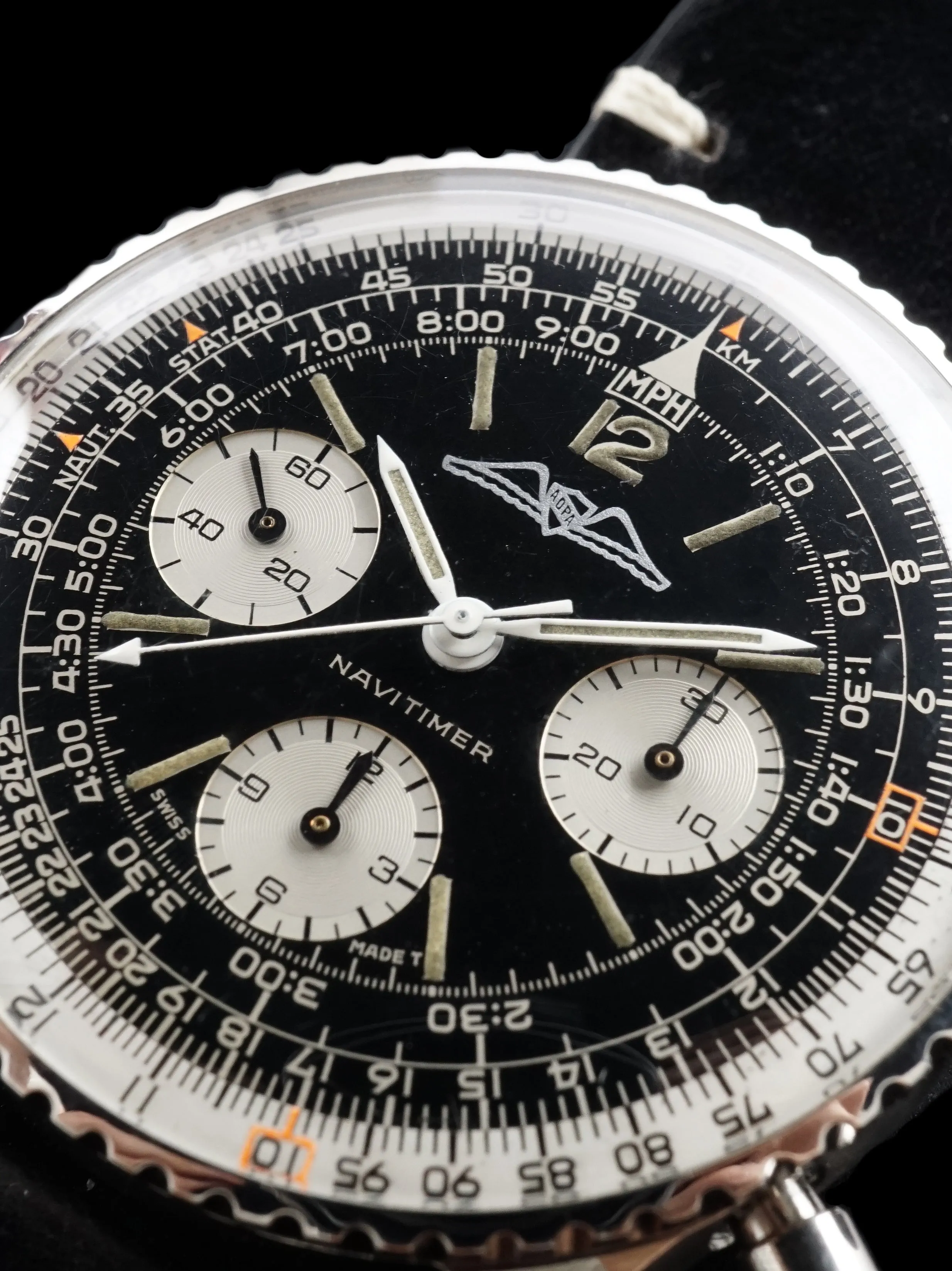 1967 Breitling Navitimer (Ref. 806) AOPA Gilt Dial With Box and Papers