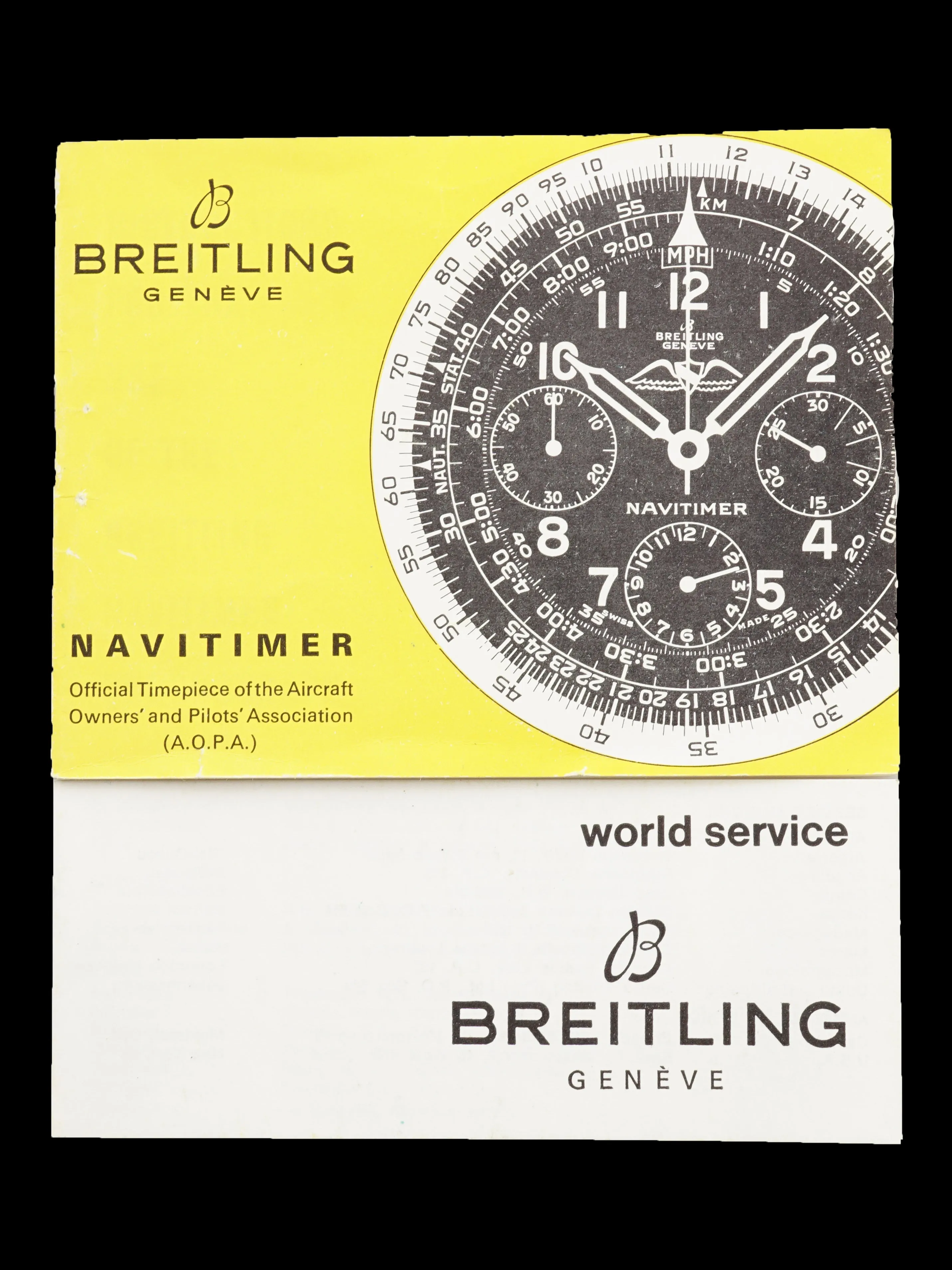 1967 Breitling Navitimer (Ref. 806) AOPA Gilt Dial With Box and Papers