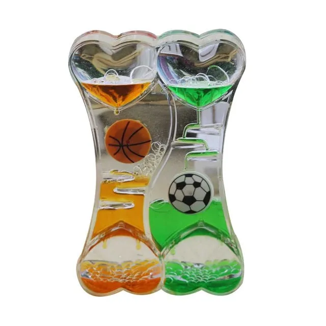 1pc Liquid Hourglasses Dynamic Transparent Oil Drop Timer Hour Glass Decoration for Home E2S