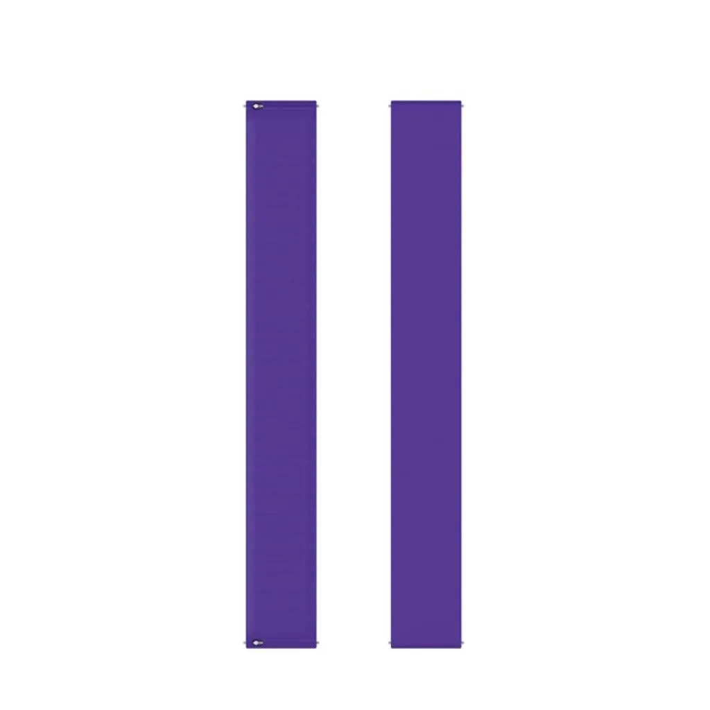 20mm Universal elastic simple silicone watch strap - Purple / Size: 129mm