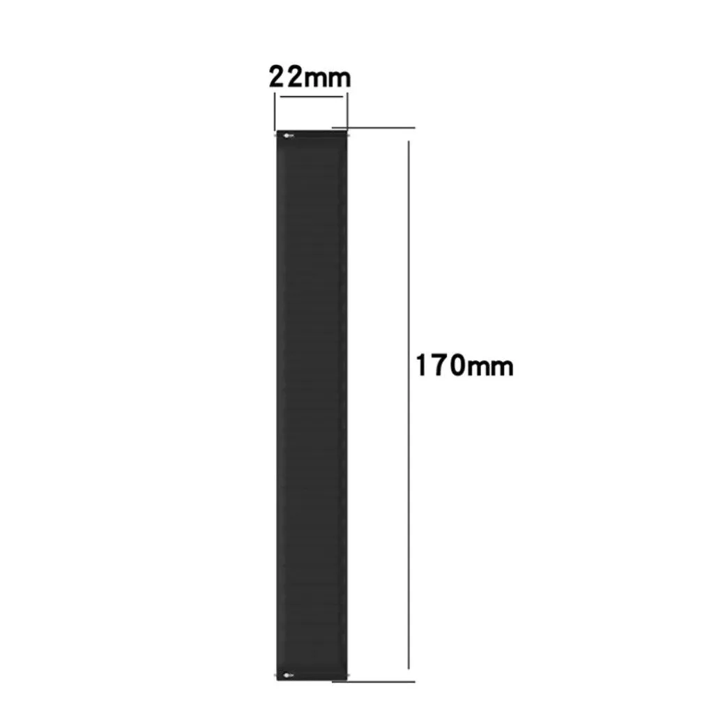 22mm Universal elastic simple silicone watch strap - Brown / Size: 170mm
