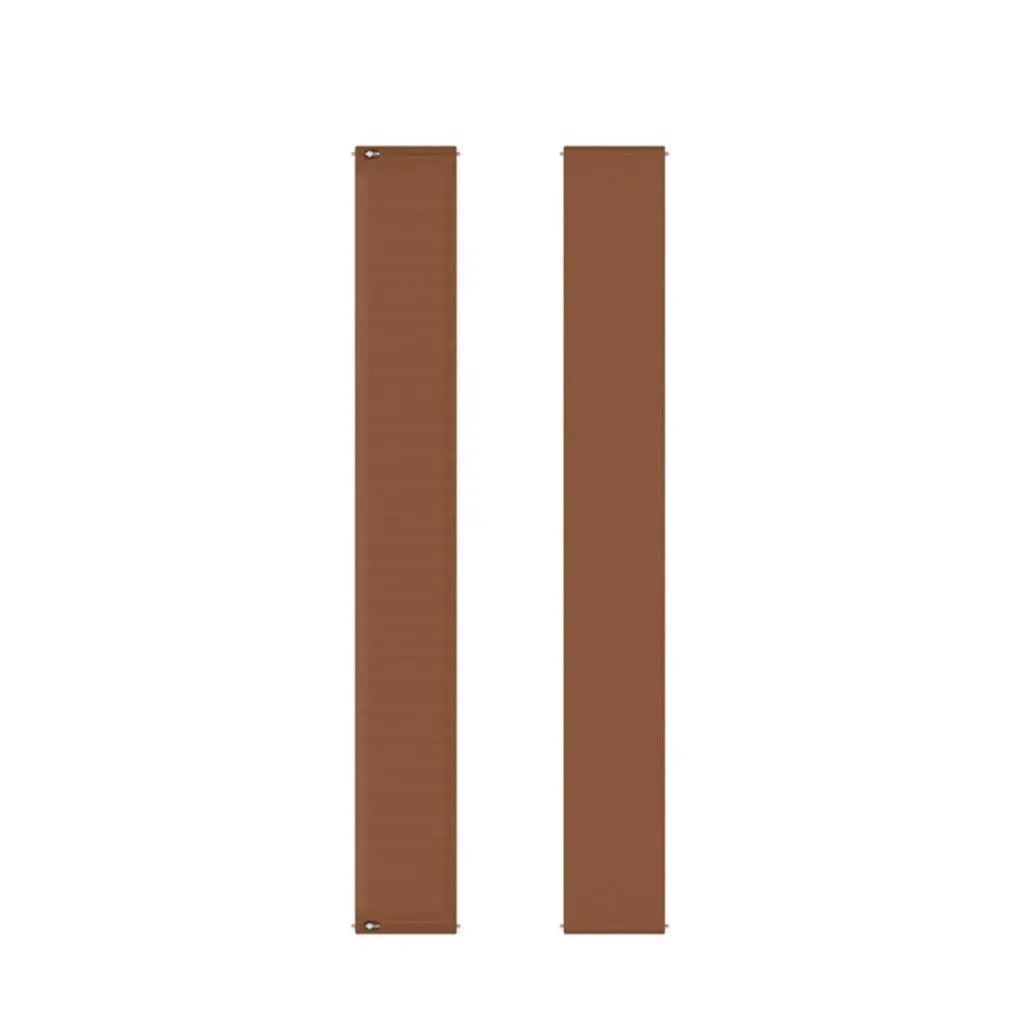 22mm Universal elastic simple silicone watch strap - Brown / Size: 170mm