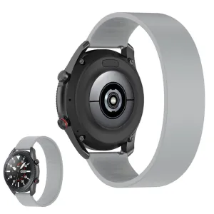 22mm Universal elastic simple silicone watch strap - Light Grey / Size: 170mm