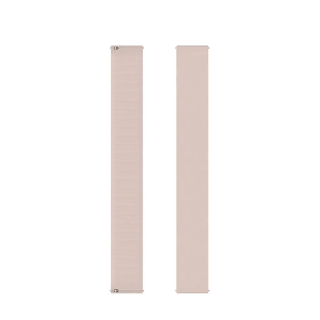 22mm Universal elastic simple silicone watch strap - Pink / Size: 170mm