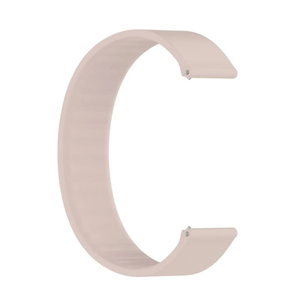22mm Universal elastic simple silicone watch strap - Pink / Size: 170mm