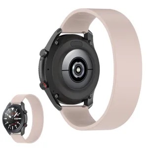22mm Universal elastic simple silicone watch strap - Pink / Size: 170mm