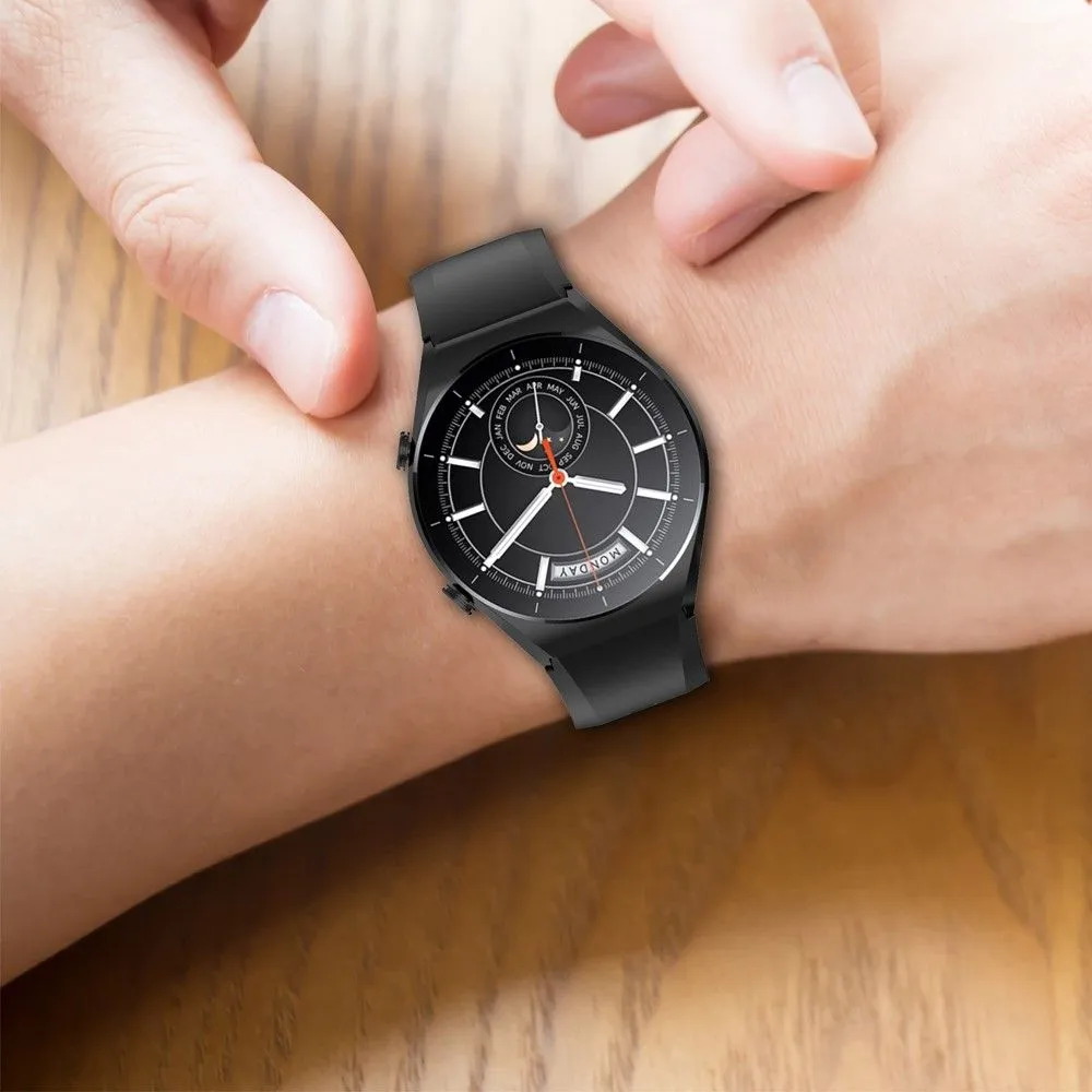 22mm Universal simple silicone watch strap - Dark Grey