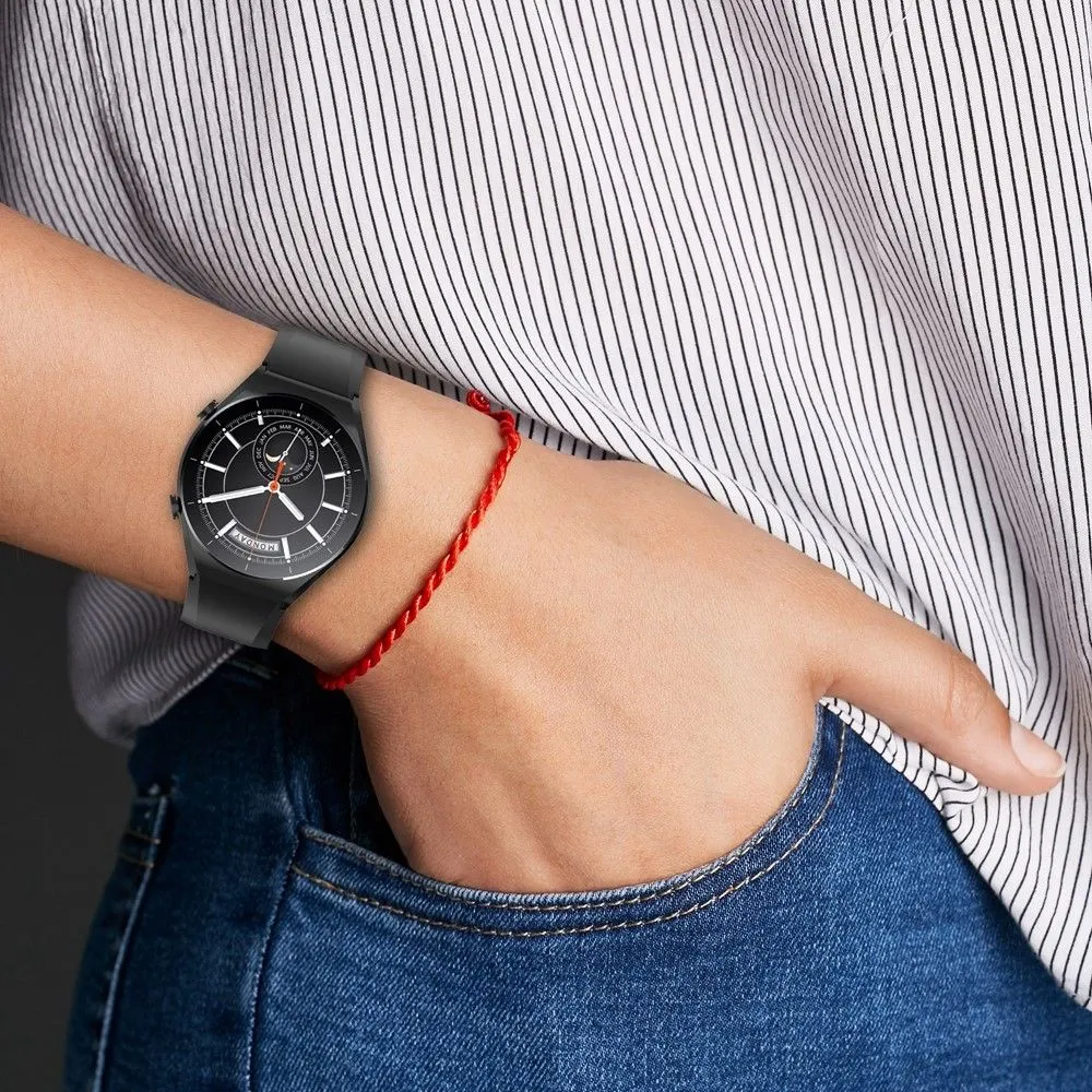 22mm Universal simple silicone watch strap - Dark Grey