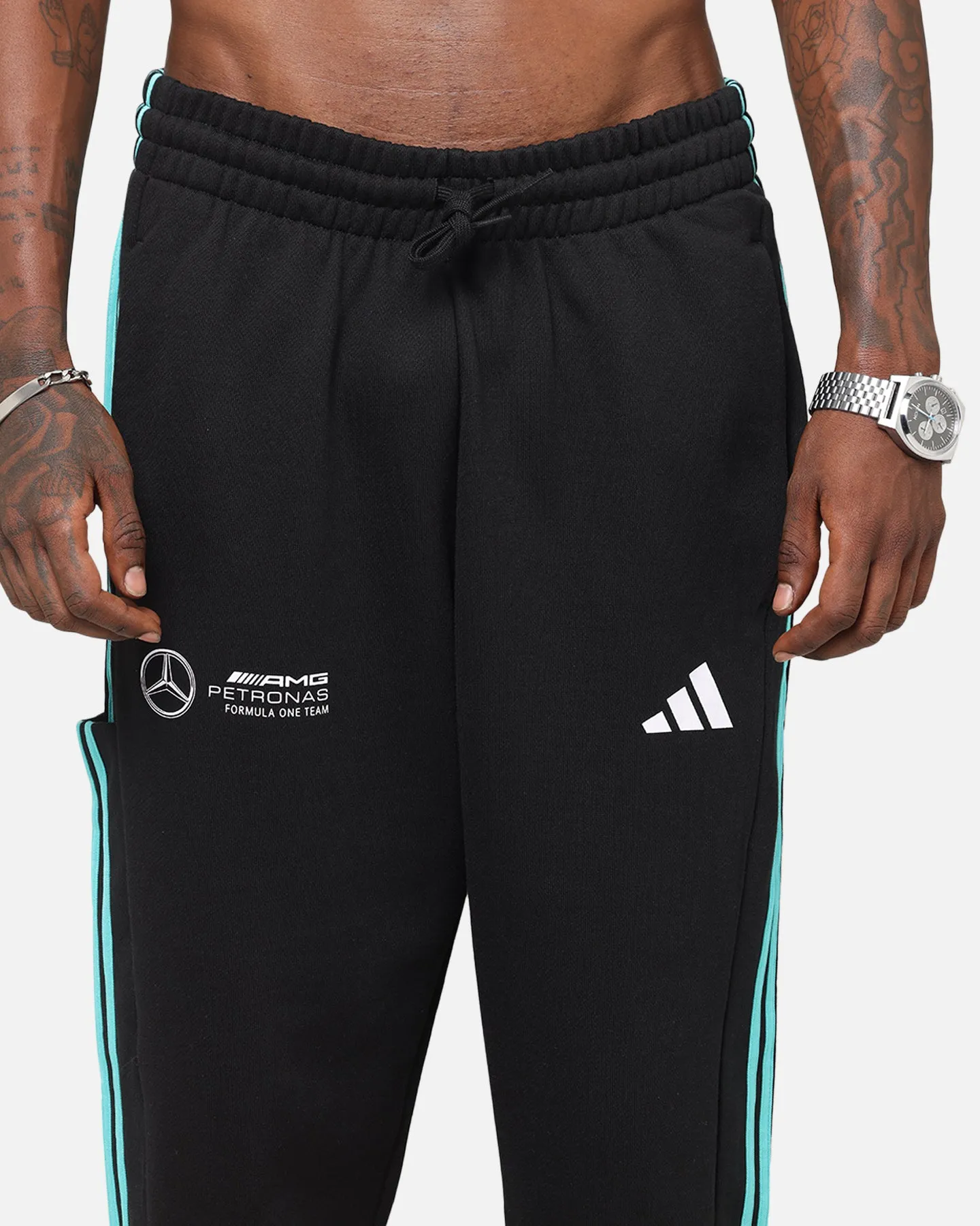 adidas x Mercedes-AMG PETRONAS Formula One F1 DNA Joggers Black/White