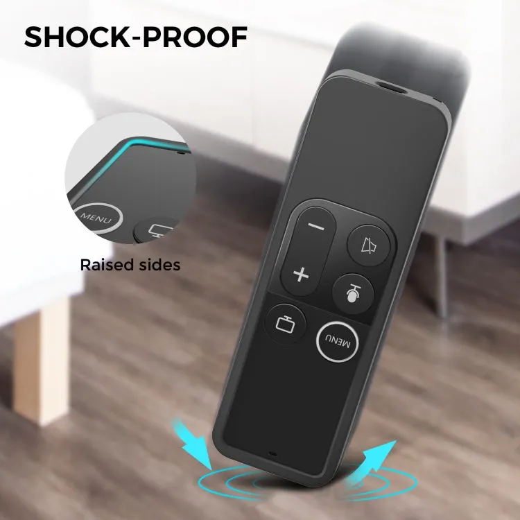 Ahastyle Silicone Protective Cover For Apple Tv Hd / 4K & Airtag Remote Control Tracker