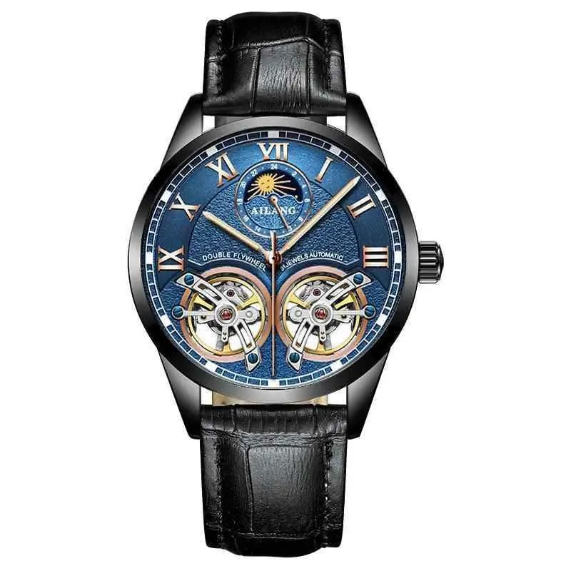 AL8822 Men's Simple Watch - Double Flywheel Automatic Mechanical Wristwatch