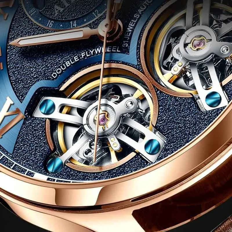 AL8822 Men's Simple Watch - Double Flywheel Automatic Mechanical Wristwatch