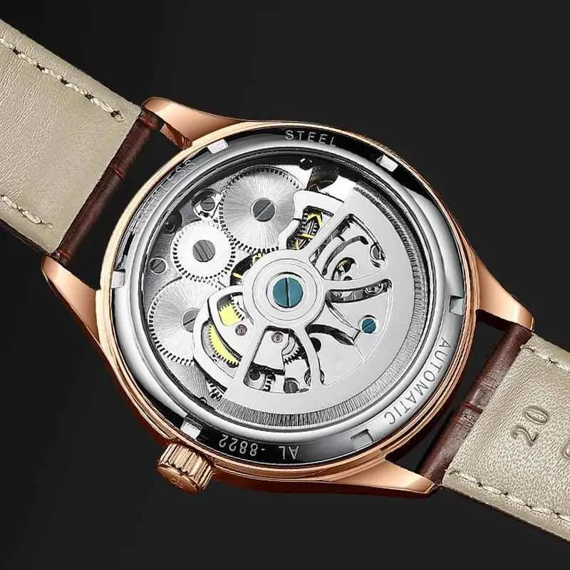 AL8822 Men's Simple Watch - Double Flywheel Automatic Mechanical Wristwatch