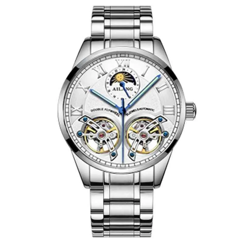 AL8822 Men's Simple Watch - Double Flywheel Automatic Mechanical Wristwatch