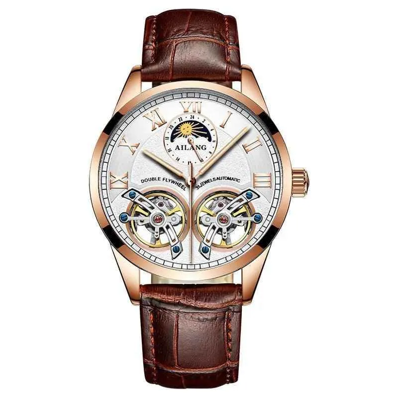 AL8822 Men's Simple Watch - Double Flywheel Automatic Mechanical Wristwatch