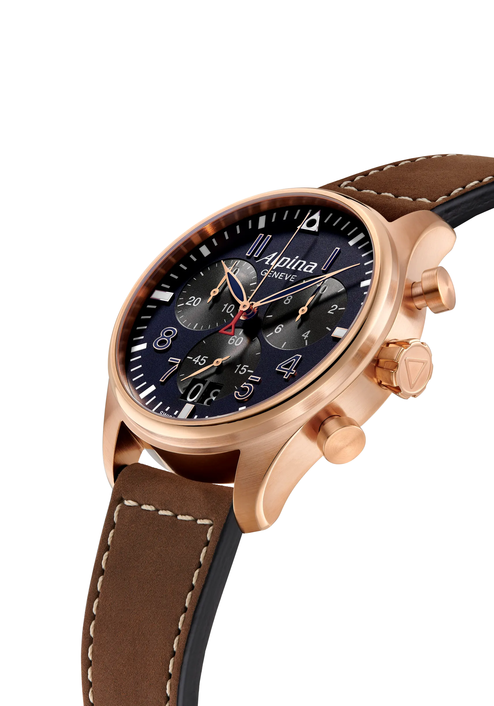 Alpina Startimer Pilot Chronograph Watch AL-372NB4S4