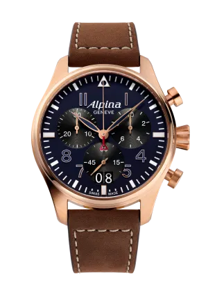 Alpina Startimer Pilot Chronograph Watch AL-372NB4S4
