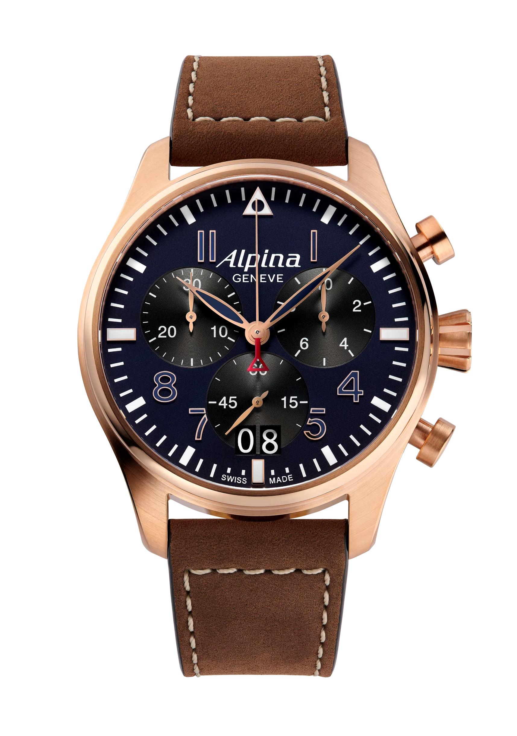 Alpina Startimer Pilot Chronograph Watch AL-372NB4S4