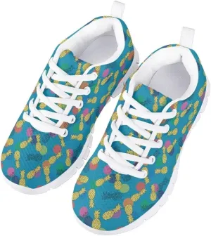 AmzPrint 3D Printing Fire Soccer Shoes for Little Girls School Sport Jogging Gym Fashion Running Walking Sneakers 3