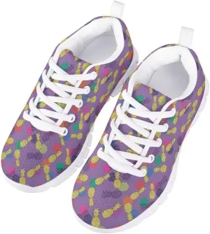 AmzPrint 3D Printing Fire Soccer Shoes for Little Girls School Sport Jogging Gym Fashion Running Walking Sneakers 3