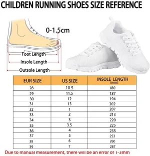 AmzPrint Girls Size 1 Skeleton Shoes Halloween Printed Skull Fashion Casual School Running Walking Sneakers for Elementary