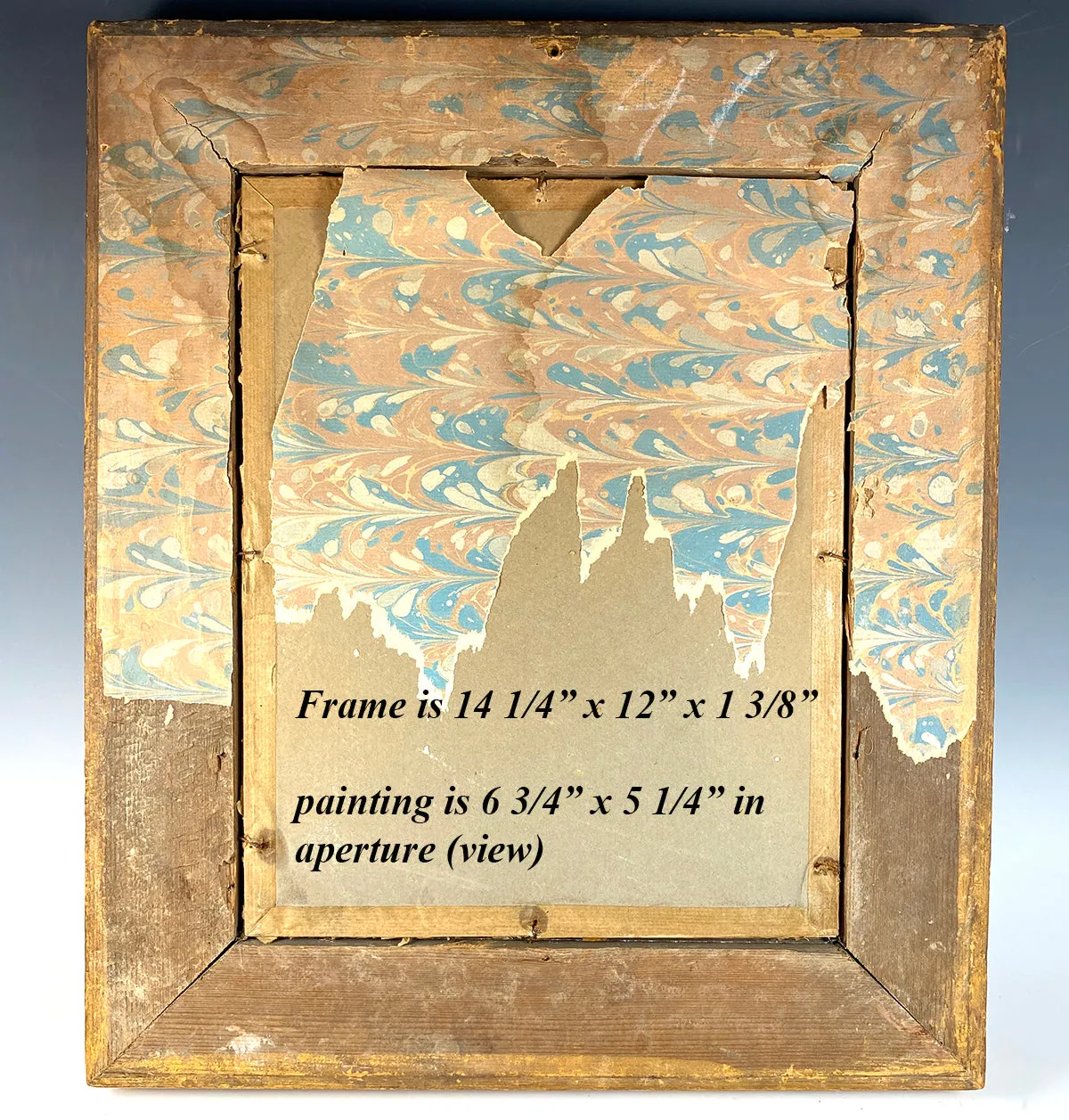 Antique French Portrait of a Dignitary, c.1810-25 Applique Empire Frame, Exceptional!