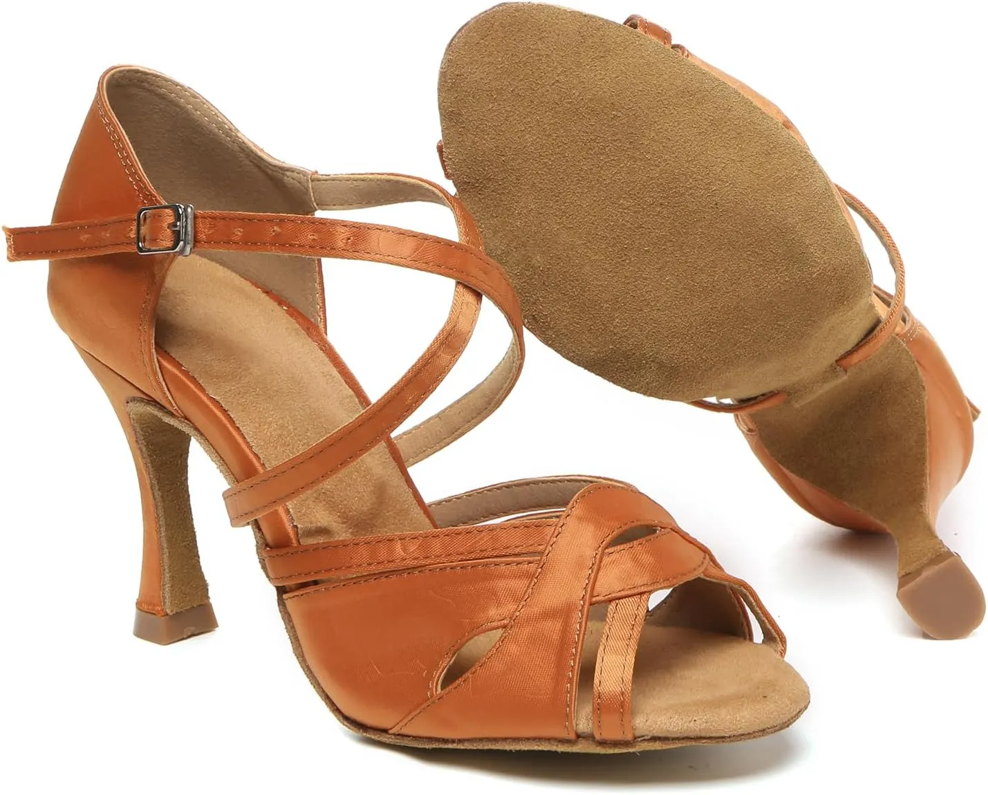 AOQUNFS Latin Dance Shoes Ballroom Salsa Practice Performance Dancing Shoes for Women,Model L623