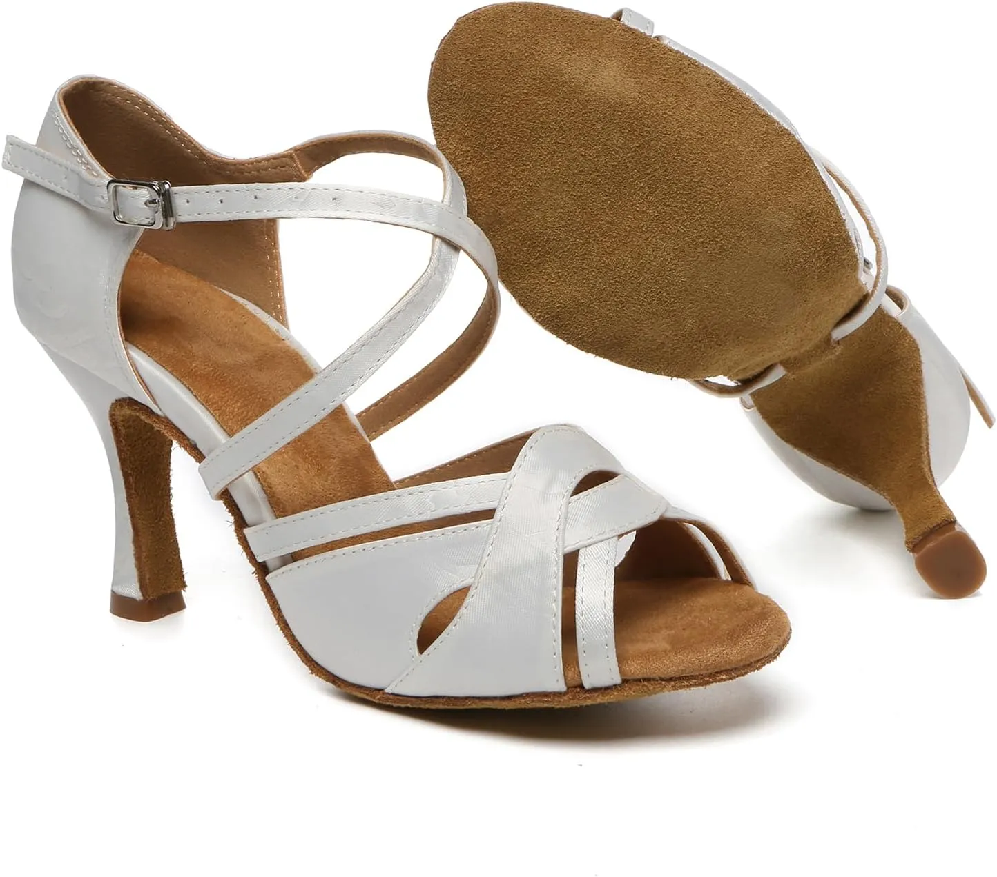 AOQUNFS Latin Dance Shoes Ballroom Salsa Practice Performance Dancing Shoes for Women,Model L623