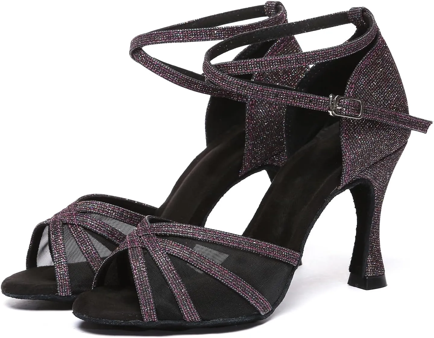AOQUNFS Women Latin Dance Shoes Ballroom Salsa Practice Performance Dancing Shoes,Model D46