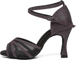 AOQUNFS Women Latin Dance Shoes Ballroom Salsa Practice Performance Dancing Shoes,Model D46