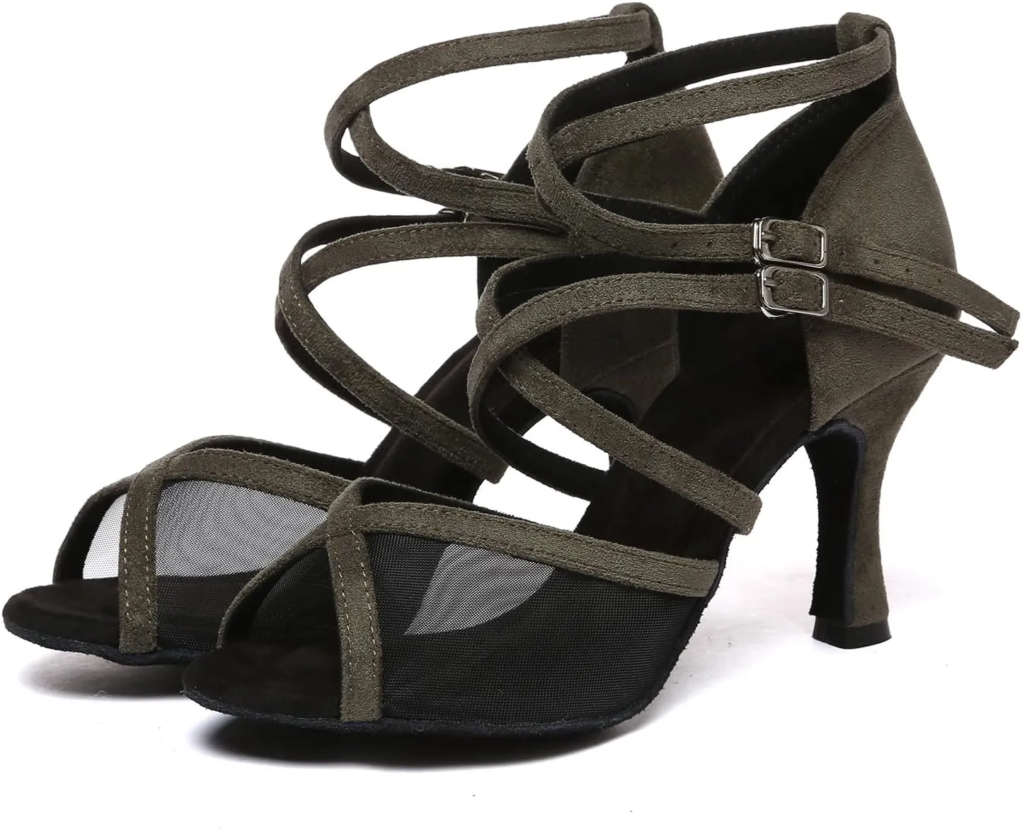 AOQUNFS Women's Latin Dance Shoes Ballroom Salsa Practice Performance Dancing Shoes,Model D47