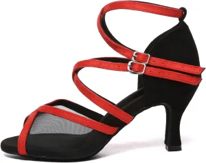AOQUNFS Women's Latin Dance Shoes Ballroom Salsa Practice Performance Dancing Shoes,Model D47