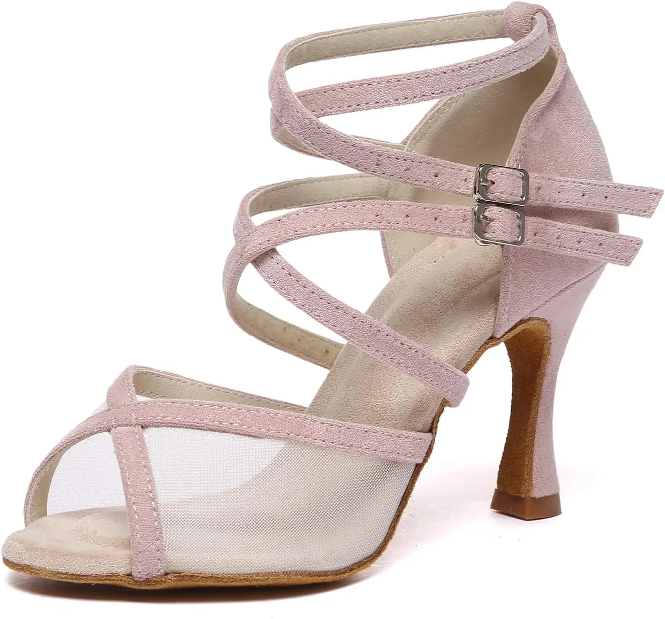 AOQUNFS Women's Latin Dance Shoes Ballroom Salsa Practice Performance Dancing Shoes,Model D47