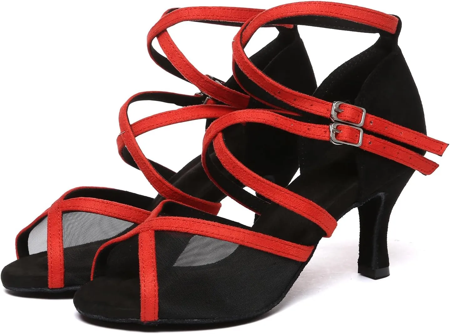AOQUNFS Women's Latin Dance Shoes Ballroom Salsa Practice Performance Dancing Shoes,Model D47