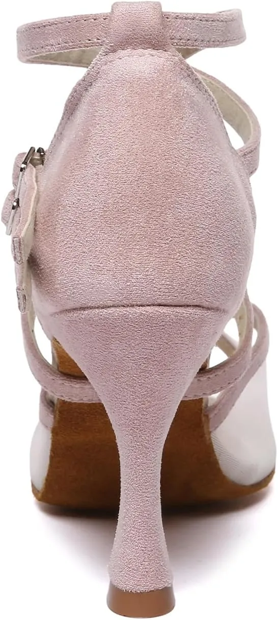 AOQUNFS Women's Latin Dance Shoes Ballroom Salsa Practice Performance Dancing Shoes,Model D47