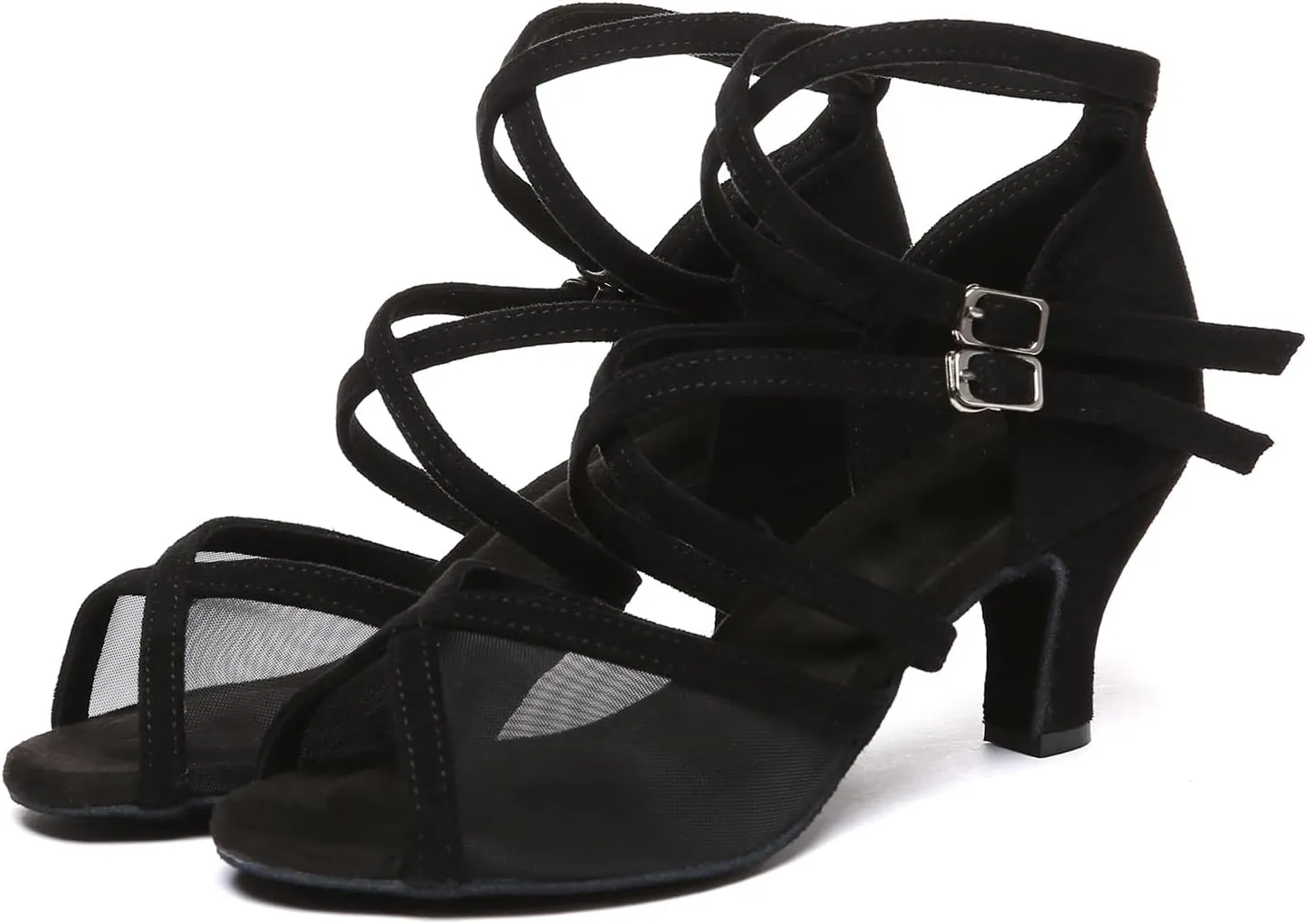 AOQUNFS Women's Latin Dance Shoes Ballroom Salsa Practice Performance Dancing Shoes,Model D47
