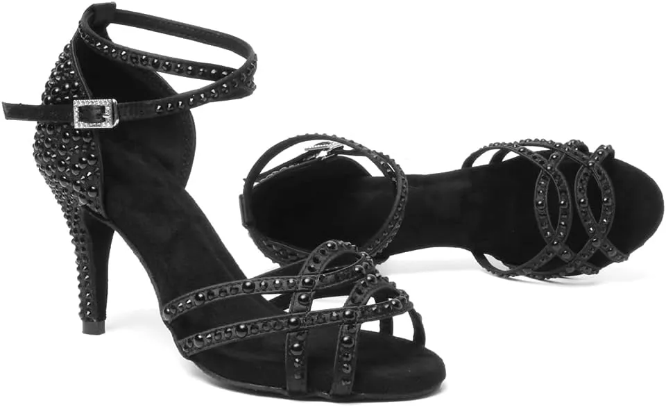 AOQUNFS Women's Latin Dance Shoes Ballroom Salsa Practice Performance Dancing Shoes,Model L379