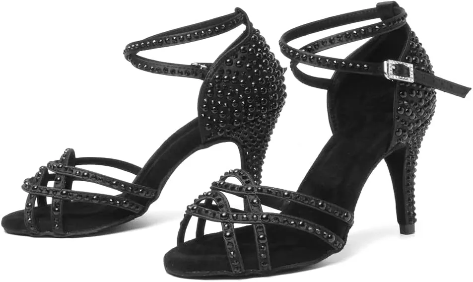 AOQUNFS Women's Latin Dance Shoes Ballroom Salsa Practice Performance Dancing Shoes,Model L379