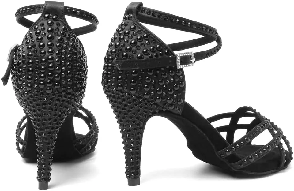 AOQUNFS Women's Latin Dance Shoes Ballroom Salsa Practice Performance Dancing Shoes,Model L379