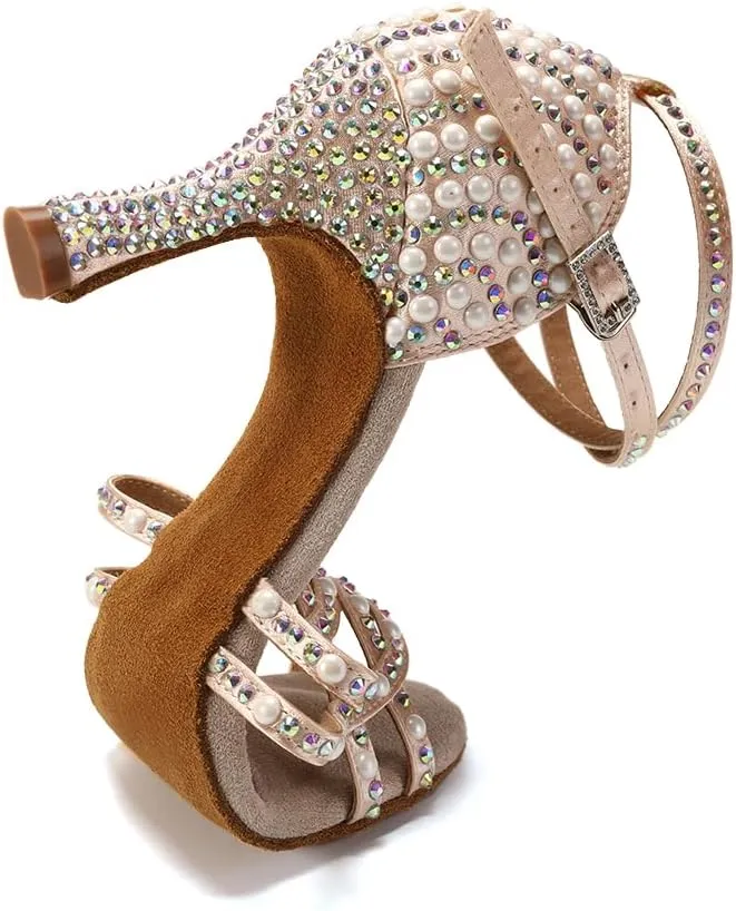 AOQUNFS Women's Latin Dance Shoes Ballroom Salsa Practice Performance Dancing Shoes,Model L379