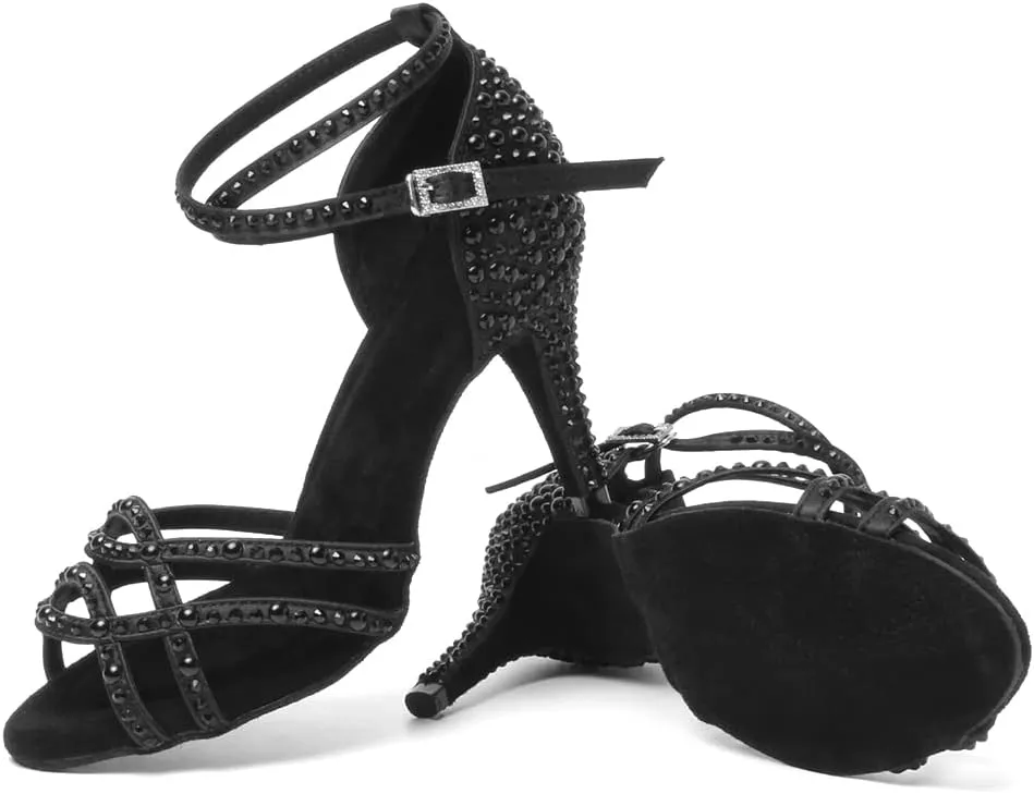 AOQUNFS Women's Latin Dance Shoes Ballroom Salsa Practice Performance Dancing Shoes,Model L379
