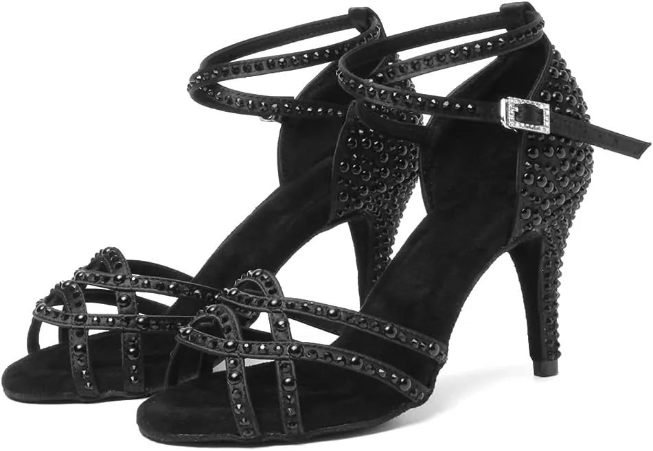AOQUNFS Women's Latin Dance Shoes Ballroom Salsa Practice Performance Dancing Shoes,Model L379