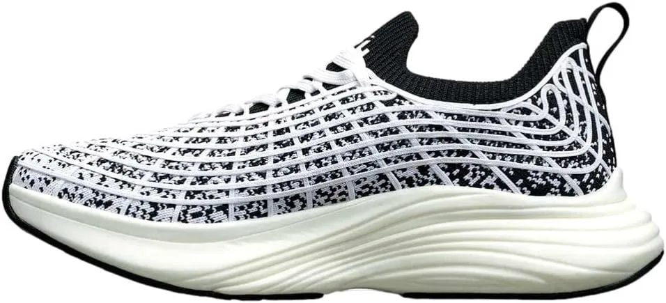APL Athletic Propulsion Labs Men's Techloom Zipline Shoe, Black/White/Ombre (us_Footwear_Size_System, Adult, Men, Numeric, Medium, Numeric_12)