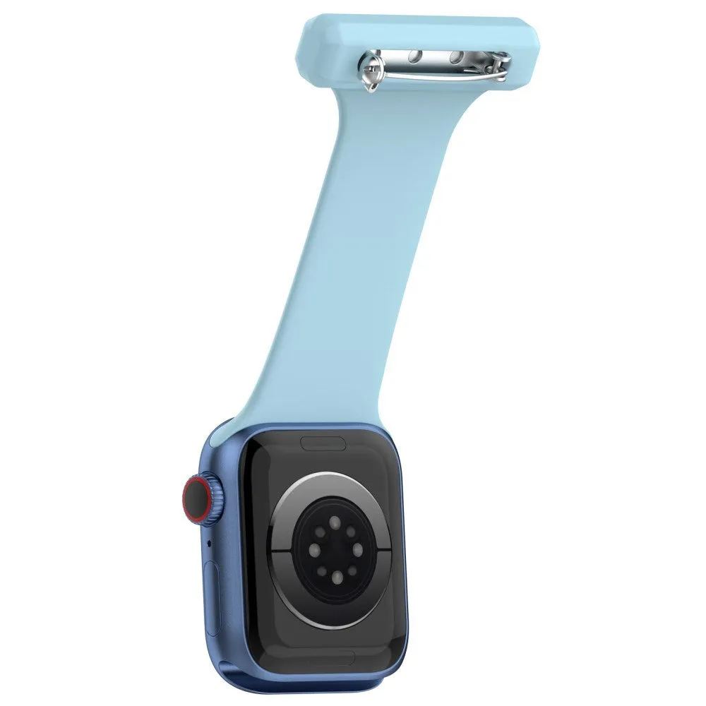 Apple Watch (38/40/SE/41/42mm) Sygepleje Silikone Urrem - Blå