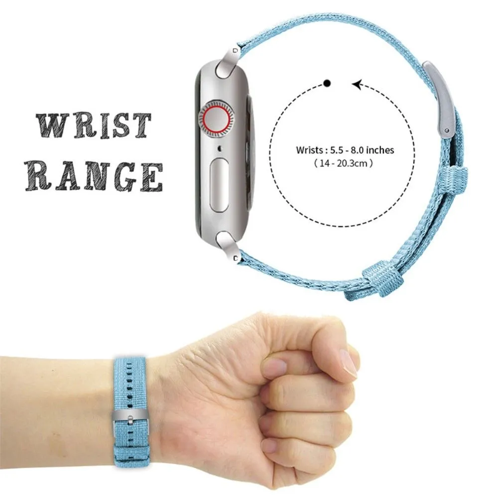 Apple Watch (45mm) simple nylon watch strap - Blue