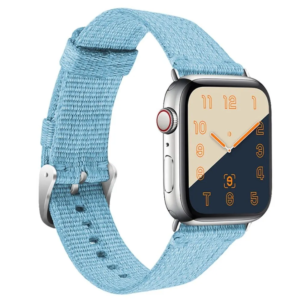 Apple Watch (45mm) simple nylon watch strap - Blue