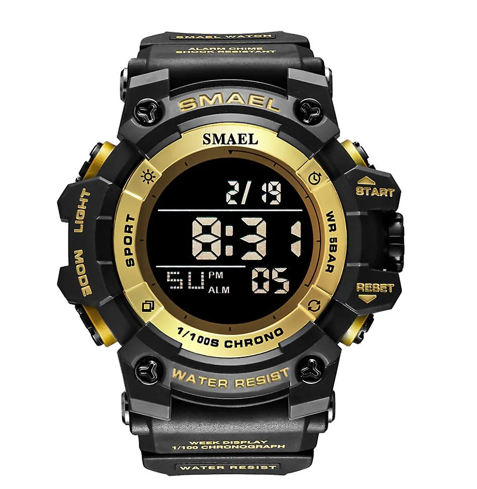 army green Men's sports waterproof electronic watch, with led luminous AZ17997
