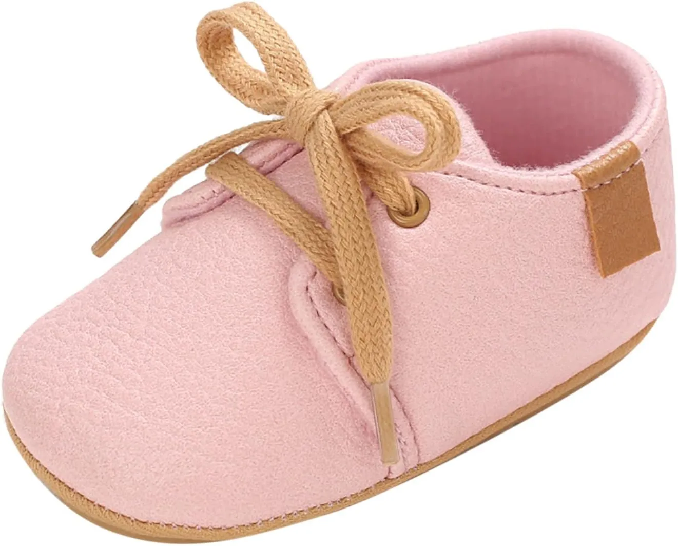 Baby Boots Spring and Autumn Children Baby Toddler Shoes Boys and Girls Non Slip Lightweight Lace Up Comfortable Solid Color Simple Style Baby Boy Slippers