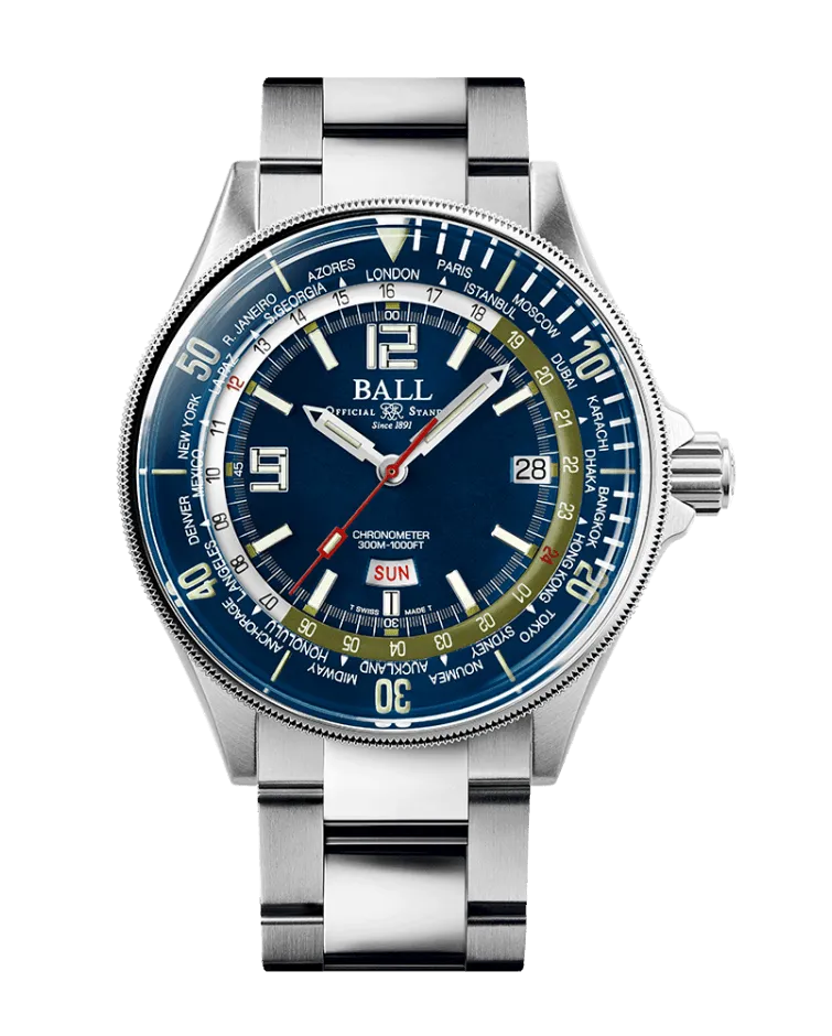 BALL Engineer Master II Diver Worldtime (42mm)  DG2232A-SC-BE